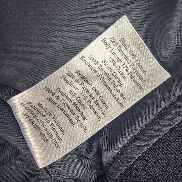 NWT Everlane Uniform Black Full Zipper The Bomber Water Resistant Jacket Black - Picture 9 of 11